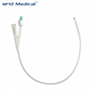 Two Three Way Different Sizes Silicone Balloon Urinary Catheter Silicone Foley Catheter