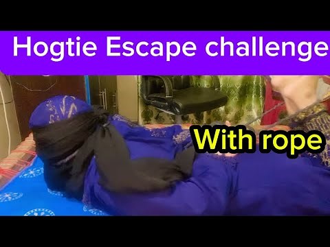 Hogtie challenge with rope || Escape challenge || Fozia boota vlog