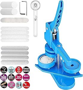 Button Maker Machine 58mm -100 Button Making Supplies - Pin Maker Machine Button Press Machine for DIY Button Badges - Ideal for Crafts, Parties, Events, DC109