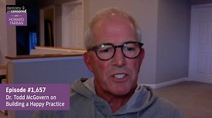 In Episode 1,657 of Dentistry Uncensored, Dr. Howard Farran sits down with Dr. Todd, who believes the fundamental keys to unlocking a career of dental happiness can be cataloged on a 3x5 index card. https://www.dentaltown.com/blog/post/20698/1657-dr-todd-mcgovern-on-building-a-happy-practice-dentistry-uncensored-with-howard-farran-podcast?utm_campaign=social&utm_content=1718643003&utm_medium=podcast&utm_source=facebook | Dentaltown