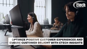 Optimize positive #CustomerExperience and ensure customer delight with Etech Insights. Analyze #VoiceOfCustomer and deliver a quality experience to your customers, supporting all facets of the business. Learn more in a custom demo with our #CX experts: https://bit.ly/3iAJMNW | Etech
