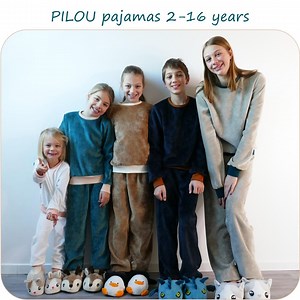 Unisex Pajama PDF Sewing Pattern Sizes 2-16 PILOU - Etsy