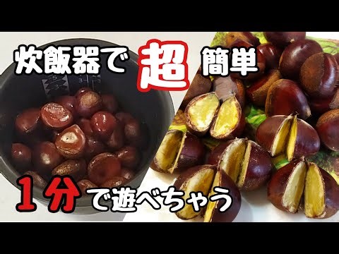 炊飯器で超簡単！栗🌰60分茹でてる事を忘れちゃう私【障害者】でも安心。