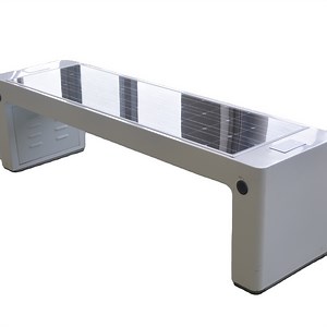Solar Powered Bench Solar with WiFi Waterproof Solar Smart Public Bench Outdoor Solar Seating Bench