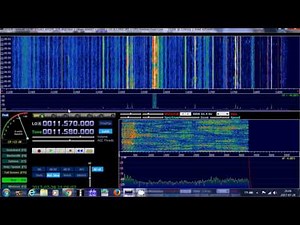 Some kind of broadcast via WRMI shortwave 11580 Khz