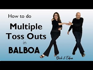 How to do Multiple Toss Outs from an Uphold Basic in Balboa, the dance. #Balboa #balboadancelessons