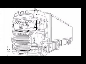 How to draw a truck Easy