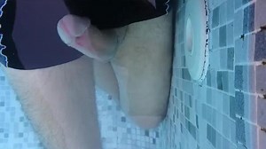 Another amazing pool jet hands free orgasm