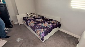 GAOMON Twin Corner Bed Frame with Headboard, Bed Rails and Storage Drawers, Velvet Upholstered Sofa Bed with Guardrail for Bedroom, Guest Room, Adjustable Installation,Light Gray