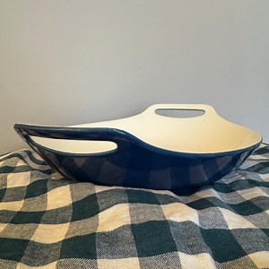 Vintage Copco Michael Lax Cast Iron Enamelware Round Baking Dish or Skillet | Made in Denmark, C. 1970s - Etsy