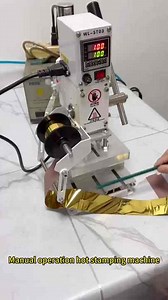 Mini Digital Gold Foil Hot Stamping Machine T Slot Hot Stamping Machine for Print Pencil and Brush Logos