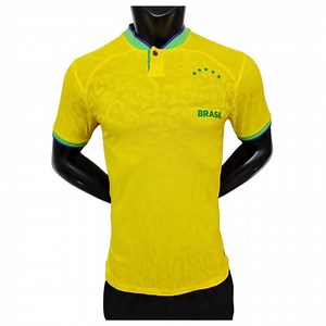 [Hot Item] 2022-2023 Brazil National Team Home Neymar Football Soccer Jersey