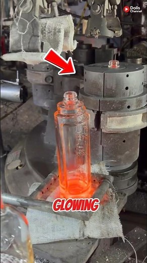 Insanely Hot Glass Bottle Forming Process 😱