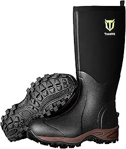 Rubber Boots for Women Mid Calf Rain Boots Women Insulated Garden Boot Waterproof Durable Mud Boot for Hunting Farming Working