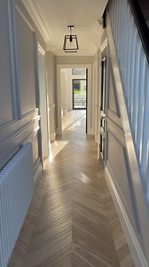 56K views · 24K reactions | Thanks babe, you’re the best 﫶 @skirting4u panelling always - use SMITHHOME5 to save 5% off* we used Gemini mouldings and Edwardian dado rails ✨ #aff #panelling #wallpanelling #dadorail #homedecor #decor #homeinteriors #homeinspo #chevronfloor *5% off MDF orders over £250 | SMITH HOME | Facebook