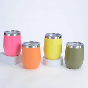 [Hot Item] Hot Selling 12oz Stainless Steel Coffee Mug Travel Wine Tumbler in Stock