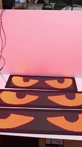 Car Demon Eye Light - Programmable Flexible LED Screen for Window Color Protection - DIY Dynamic Smart Eye Protection Light