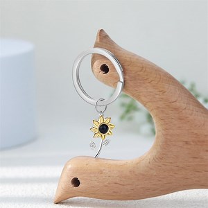Custom Projection Keychain Gift for Her,sunflower Keyring With Photo Inside,projection Keyring for Mom,memorial Gift for Nana,grandma,nanny - Etsy