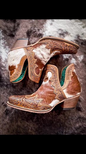 12 reactions | We just restocked our super popular western fashion booties from Myra Bag. With hide, hand-tooling, and bright colors, you need to add a pair of these to your closet. #broncowesternsupply #myraboots #myrabooties #myrabag #cowgirlboots #westernboots | Bronco Western Supply Co. | Facebook