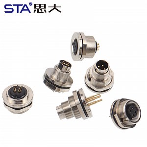 [Hot Item] M9 Male Female Front Back Mount Panel Receptacle PCB Metal Waterproof Connector