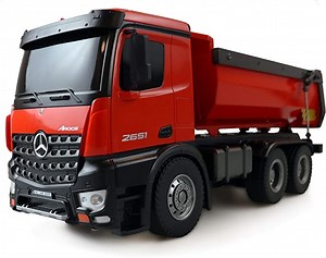 Amewi Mercedes-Benz 22407 Arocs Elektro RC Modell-LKW RTR Inkl. Akku und Ladegeraet, Rot