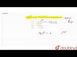 Which pair of functions is identical?