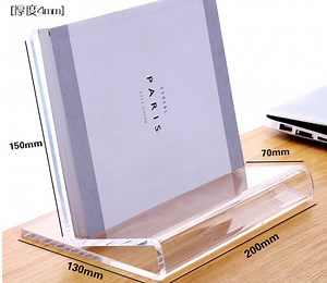 [Hot Item] Acrylic Plastic Transparent Book Holder Brochure Display Leaflet Dispenser A5 Landscape