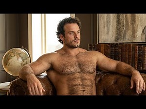 Hairy Hunk Men 💪🔥 Attractive Hairy Chest Power Physique | Aesthetic Gym Motivation