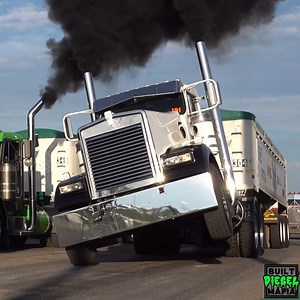 thats one nasty wheel standing kenworth loaded semi drag racing machine #kenworth #semi #diesel #loadedsemidragracing | BUILT Diesel MAFIA