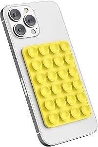 13Pcs Hands-Free Sticky Cell Phone Grip, Mobile Fidget Mirror Holder for Selfies and Videos, 13Pcs, Navy Blue