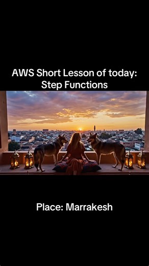 Step Functions coordinates multiple services into a sequence of steps #aws #ai #cloud #wolf #travel