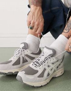 Asics Gel-Venture 6 trainers in clay grey and cream | ASOS