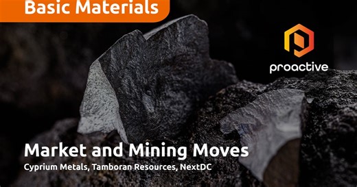Just The Facts: Cyprium Metals, Tamboran Resources, NextDC