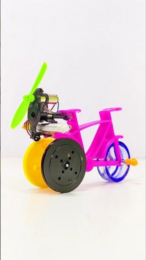 Electric Cycle Powered by DC Motor/How To Make Cycle with DC motor /Making Mini Cycle With DC Motor.