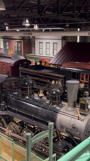 Strasburg Rail Road from inside the museum, lots of history #trains #reels #reelsinstagram #history #railroad #trainmuseum #steamlocomotive #diesel #STEAM | Big Trains
