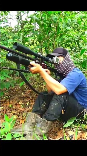 Menembak berburu burung hutan sangat banyak