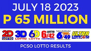 9pm PCSO Lotto Result July 18 2023 | Lotto Result Today