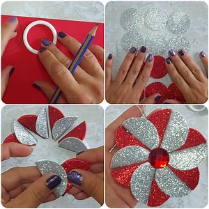 640K views · 1.5K reactions | Decorative flower from eva foam paper | Yeliz Craft | Facebook
