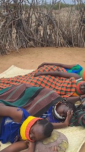 Turkana tribe women sleeping outside in the desert #fypシ゚viralシ #villagelife #africanvillagelife | Collo Maasai