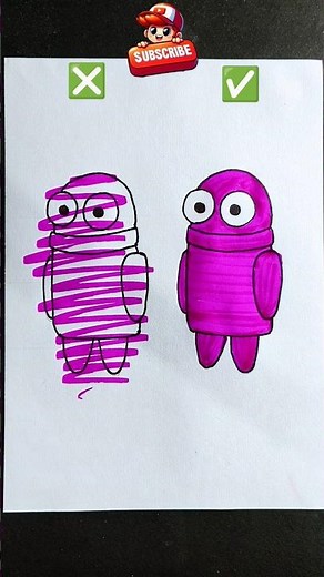 Perfect ✅ Unperfect ❎|| 💗💗 || #drawing #art #shortsfeed #ykkavi #howtodraw #artwork