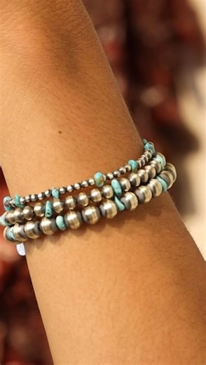 41 reactions | Turquoise Grand Pearls Bracelet. Crafted with excellence, the beads are sterling silver and include stunning natural turquoise accents. #sterlingsilverjewelry #silverpearls #naturalturquoise | T.Skies Jewelry | Facebook