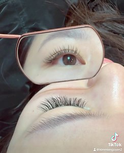 Classic eyelash extensions cat eye style is perfect for a natural soft look. Inbox us if you want to have this set on you ❤️ | Glamour Nails & Beauty