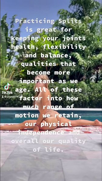 How to yoga splits for healthy joints, flexibility & mobility. For all ages and body types. #shorts