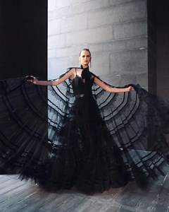 24K views · 2.3K reactions | Long ruffled layers of tulle and lace | ELIE SAAB Ready-to-Wear Autumn Winter 2021-2022 #ELIESAAB | Elie Saab | Facebook