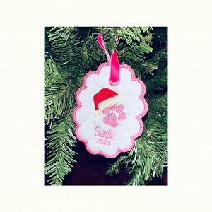 Embroidery in the Hoop Puppy Ornament (4x4 Hoop) - Etsy