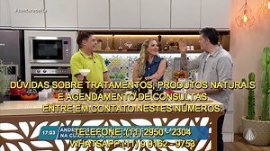 15 reactions | RECEITAS NATURAIS COM ANDRE RESENDE -PROGRAMA SANTA RECEITA _ PART 2 Você pode encontrar esses produtos pelo FONE: (011) 2950-2304 ou Whats: (011) 99162-9753 VENDAS PELO SITE : www.emporioandreresende.com.br/ | Canal Andre Resende | Facebook