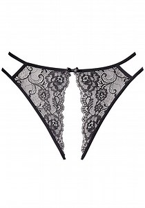Black Lace Open Brief X05149 | LASCANA