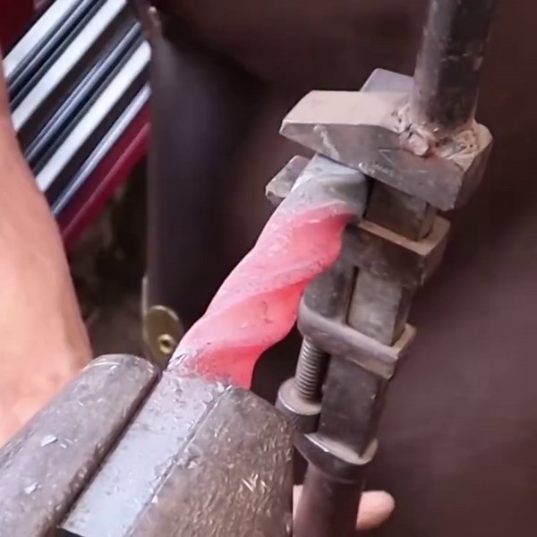 Mastering the art of forging square tubing.