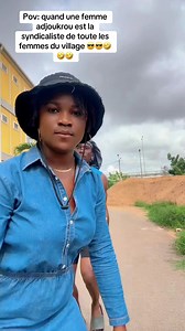 Pov: femme adjoukrou syndicaliste du village — sketch humour Côte d'Ivoire