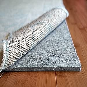 Superior Lock Rug Pad by Rug Pad USA, Comfortable Non-Slip Felt & Rubber Rug Padding for Hardwood Floors